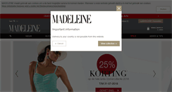 Desktop Screenshot of madeleine-fashion.be